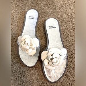 Stuart Weitzman flower sandals